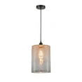 thumbnail image 1 of 616-1P-BK-G116-L Innovations Lighting Cobbleskill - 1 Light Mini Pendant In Industrial Style-15.75 Inches Tall and 9 Inches Wide-Matte Black, 1 of 7