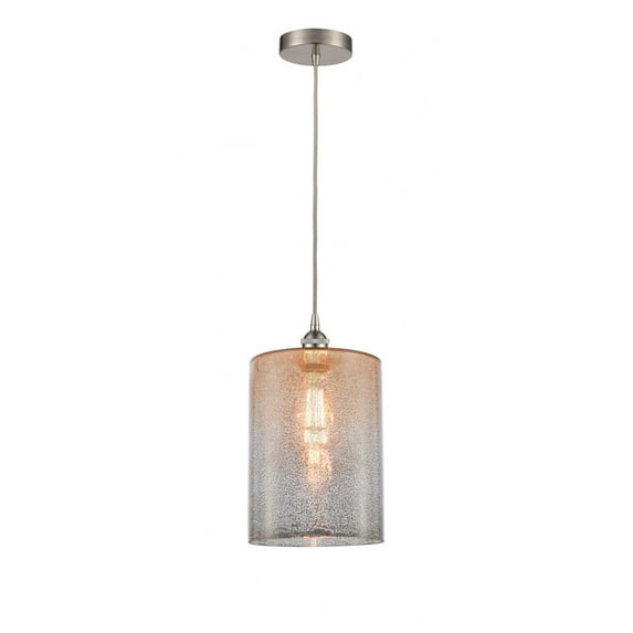 616-1P-SN-G116-L Innovations Lighting Cobbleskill - 1 Light Mini Pendant In Industrial Style-15.75 Inches Tall and 9 Inches Wide-Brushed Satin Nickel