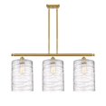 thumbnail image 1 of Innovations Lighting  Cobbleskill - 3 Light 36" Island Light Deco Swirl/Satin Gold, 1 of 5