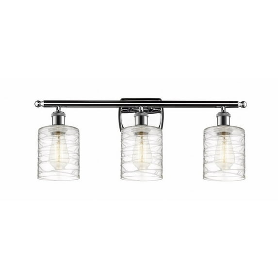 Innovations Lighting - Cobbleskill - 3 Light Bath Vanity In Art Nouveau Style-9