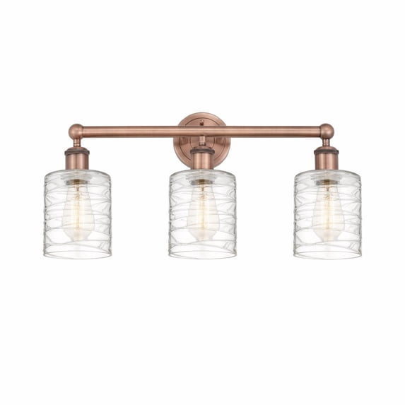 Innovations Lighting - Cobbleskill - 3 Light Bath Vanity In Industrial