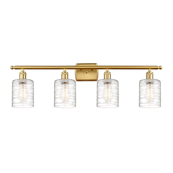 Innovations Lighting - Cobbleskill - 4 Light Bath Vanity In Art Nouveau Style-11