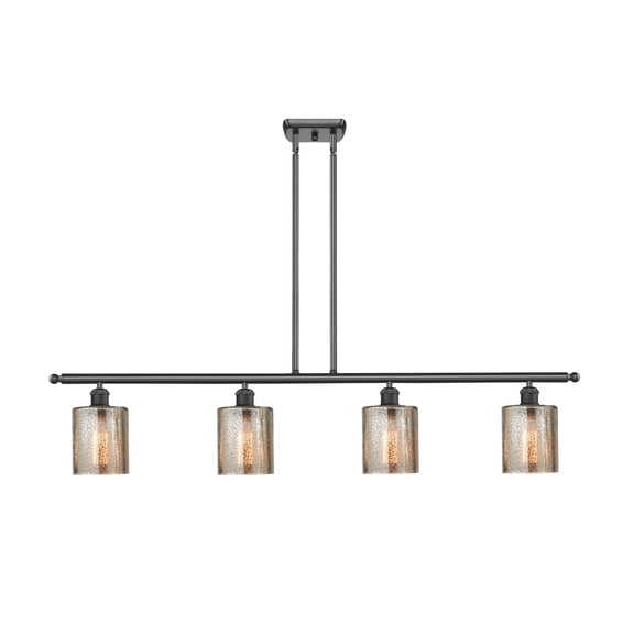 Innovations Lighting - Cobbleskill - 4 Light Island Antique Copper Finish with