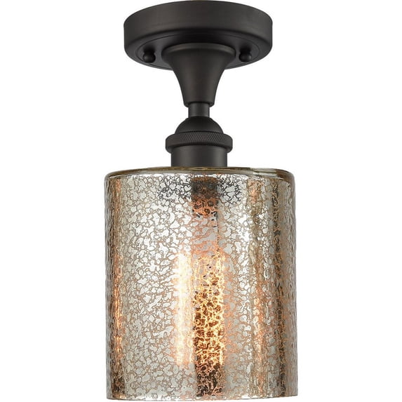 Innovations Lighting - Cobleskill-One Light Semi-Flush Mount-5 Inches Wide by 8