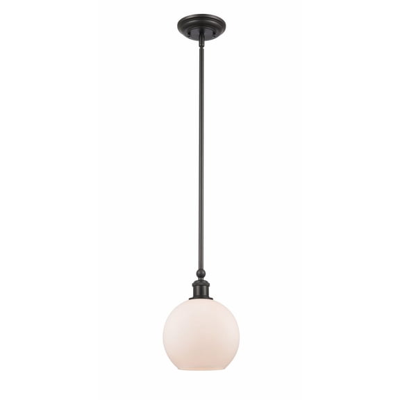 341-1S-BK-G121-8 Innovations Lighting Concord - 1 Light Mini Pendant In Industrial Style-10 Inches Tall and 8 Inches Wide-Matte Black Finish-Matte