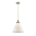thumbnail image 1 of 916-1P-SN-G41-L Innovations Lighting Cone - 1 Light Cord Hung Mini Pendant In Industrial Style-10 Inches Tall and 12 Inches Wide-Brushed Satin Nickel, 1 of 1