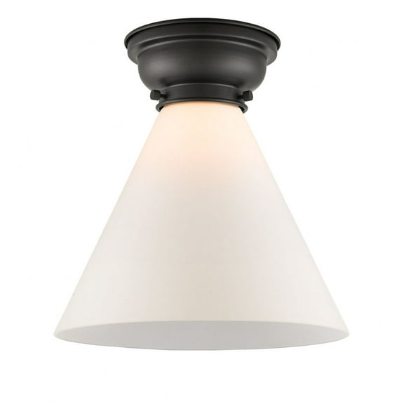 Innovations Lighting - Cone - 1 Light Flush Mount In Industrial Style-11.4