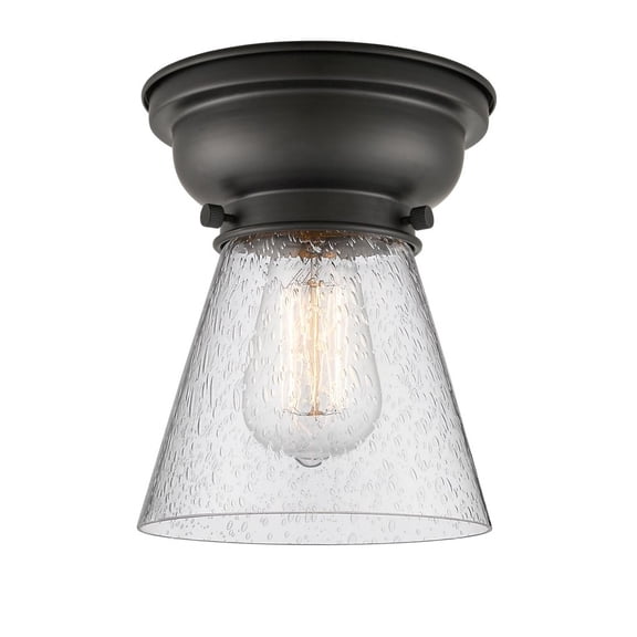 Innovations Lighting - Cone - 1 Light Flush Mount In Industrial Style-7.15