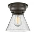 thumbnail image 1 of 623-1F-OB-G44-Innovations Lighting-Cone - 1 Light Flush Mount In Industrial Style-7.4 Inches Tall and 7.75 Inches Wide-Oil Rubbed Bronze Finish-Seedy, 1 of 1