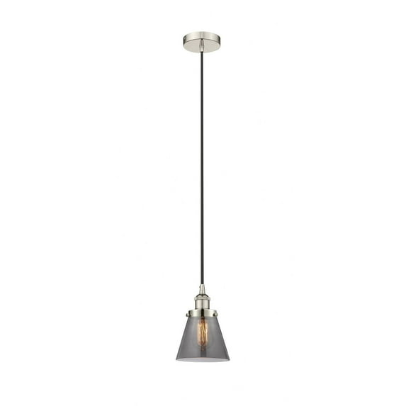 616-1PH-PN-G63 Innovations Lighting Cone - 1 Light Mini Pendant In Industrial Style-9.5 Inches Tall and 6.25 Inches Wide-Polished Nickel Finish-Light