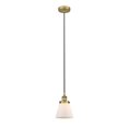 thumbnail image 1 of 616-1PH-BB-G61 Innovations Lighting Cone - 1 Light Mini Pendant In Industrial Style-9.5 Inches Tall and 6.25 Inches Wide-Brushed Brass Finish-Matte, 1 of 2