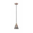 thumbnail image 1 of 616-1PH-AC-G63 Innovations Lighting Cone - 1 Light Mini Pendant In Industrial Style-9.5 Inches Tall and 6.25 Inches Wide-Antique Copper Finish-Light, 1 of 2