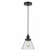 thumbnail image 1 of 616-1PH-BK-G44-Innovations Lighting-Cone - 1 Light Mini Pendant In Industrial Style-9.75 Inches Tall and 7.75 Inches Wide-Matte Black Finish-Seedy, 1 of 7