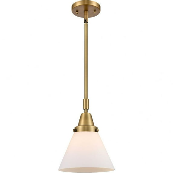 447-1S-BB-G41 Innovations Lighting Cone-1 Light Mini Pendant in Industrial Style