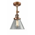thumbnail image 1 of Innovations Lighting - Cone - 1 Light Semi-Flush Mount In Industrial Style-14.5, 1 of 2