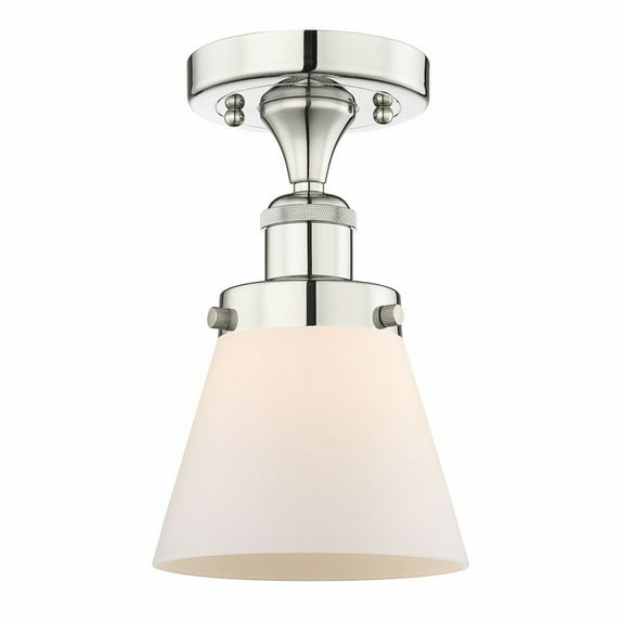Innovations Lighting - Cone - 1 Light Semi-Flush Mount In Industrial Style-8.25