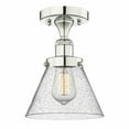 thumbnail image 1 of Innovations Lighting - Cone - 1 Light Semi-Flush Mount In Industrial Style-9.75, 1 of 5