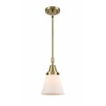 thumbnail image 1 of 447-1S-AB-G61 Innovations Lighting Cone - 1 Light Stem Hung Mini Pendant In Industrial Style-9.13 Inches Tall and 6 Inches Wide-Antique Brass, 1 of 1