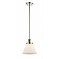 thumbnail image 1 of 916-1S-PN-G41 Innovations Lighting Cone - 1 Light Stem Hung Mini Pendant In Industrial Style-10 Inches Tall and 8 Inches Wide-Polished Nickel, 1 of 1