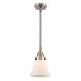 thumbnail image 1 of 447-1S-SN-G61 Innovations Lighting Cone - 1 Light Stem Hung Mini Pendant In Industrial Style-9.13 Inches Tall and 6 Inches Wide-Brushed Satin Nickel, 1 of 1