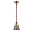 thumbnail image 1 of 916-1S-AC-G63 Innovations Lighting Cone - 1 Light Stem Hung Mini Pendant In Industrial Style-9 Inches Tall and 6 Inches Wide-Antique Copper, 1 of 1