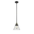 thumbnail image 1 of 201S-BAB-G44 Innovations Lighting Cone - 1 Light Stem Hung Mini Pendant In Industrial Style-10 Inches Tall and 8 Inches Wide-Black Antique Brass, 1 of 2