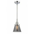 thumbnail image 1 of 447-1S-PC-G63 Innovations Lighting Cone - 1 Light Stem Hung Mini Pendant In Industrial Style-9.13 Inches Tall and 6 Inches Wide-Polished Chrome, 1 of 1