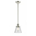 thumbnail image 1 of 916-1S-PN-G64 Innovations Lighting Cone - 1 Light Stem Hung Mini Pendant In Industrial Style-9 Inches Tall and 6 Inches Wide-Polished Nickel, 1 of 1