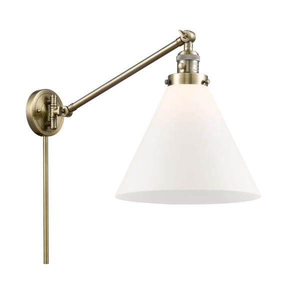 Innovations Lighting - Cone - 1 Light Swing Arm Wall Sconce In Industrial
