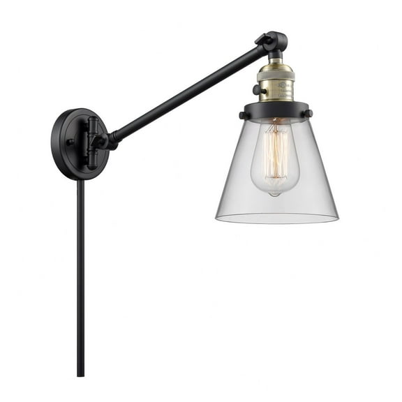 Innovations Lighting - Cone - 1 Light Swing Arm Wall Sconce In Industrial