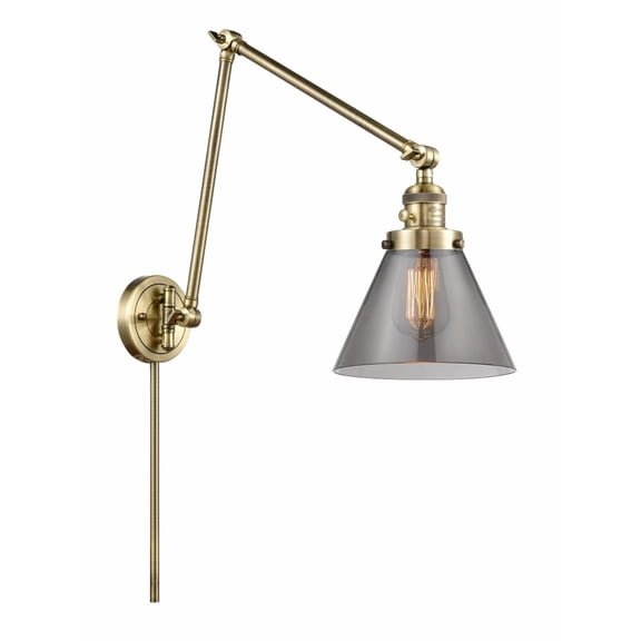 Innovations Lighting - Cone - 1 Light Swing Arm Wall Sconce In Industrial