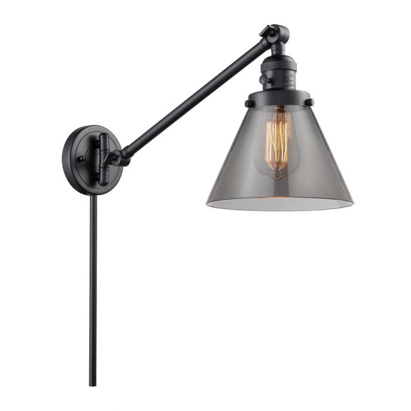 Innovations Lighting - Cone - 1 Light Swing Arm Wall Sconce In Industrial