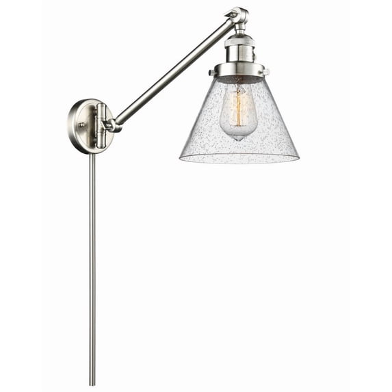 Innovations Lighting - Cone - 1 Light Swing Arm Wall Sconce In Industrial