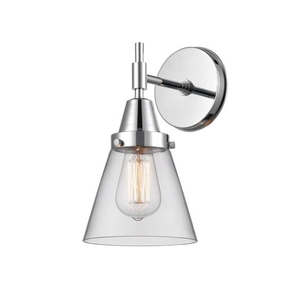 447-1W-PC-G62 Innovations Lighting Cone - 1 Light Wall Sconce-11 Inches Tall and 6.25 Inches Wide-Polished Chrome Finish-Clear Glass Color