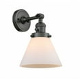 thumbnail image 1 of 203SW-OB-G41 Innovations Lighting Cone - 1 Light Wall Sconce In Industrial Style-10 Inches Tall and 8 Inches Wide-Oil Rubbed Bronze Finish-Matte White, 1 of 2