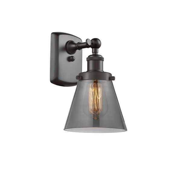 916-1W-OB-G63 Innovations Lighting Cone - 1 Light Wall Sconce In Industrial Style-11 Inches Tall and 6 Inches Wide-Oil Rubbed Bronze Finish-Light