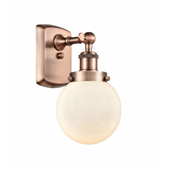 916-1W-AC-G201-6 Innovations Lighting Beacon - 1 Light Wall Sconce In Modern Style-11 Inches Tall and 6 Inches Wide