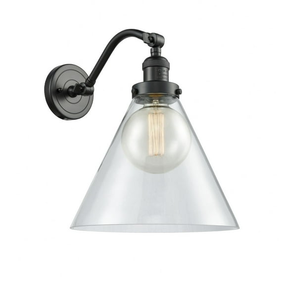 515-1W-OB-G42-L-Innovations Lighting-Cone - 1 Light Wall Sconce In Industrial Style-14 Inches Tall and 12 Inches Wide-Oil Rubbed Bronze Finish-Clear