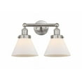 thumbnail image 1 of 616-2W-SN-G41 Innovations Lighting Cone - 2 Light Bath Vanity In Industrial Style-10 Inches Tall and 15.5 Inches Wide-Brushed Satin Nickel, 1 of 2