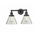 thumbnail image 1 of 208-OB-G42 Innovations Lighting Cone - 2 Light Bath Vanity In Industrial Style-11 Inches Tall and 18 Inches Wide-Oil Rubbed Bronze Finish-Clear Glass, 1 of 4