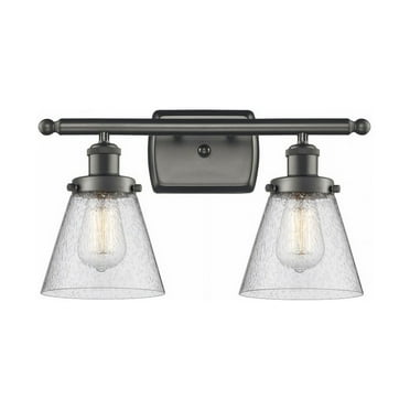 916-2W-OB-G64-Innovations Lighting-Cone - 2 Light Bath Vanity In Industrial Style-11 Inches Tall and 16 Inches Wide-Oil Rubbed Bronze Finish-Seedy