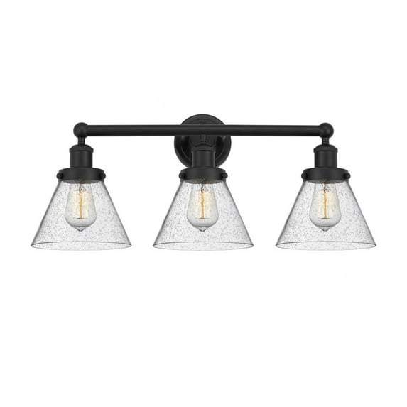 Innovations Lighting - Cone - 3 Light Bath Vanity In Industrial Style-11.5
