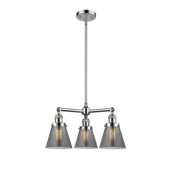 Innovations Lighting - Cone - 3 Light Chandelier In Industrial Style-11 Inches
