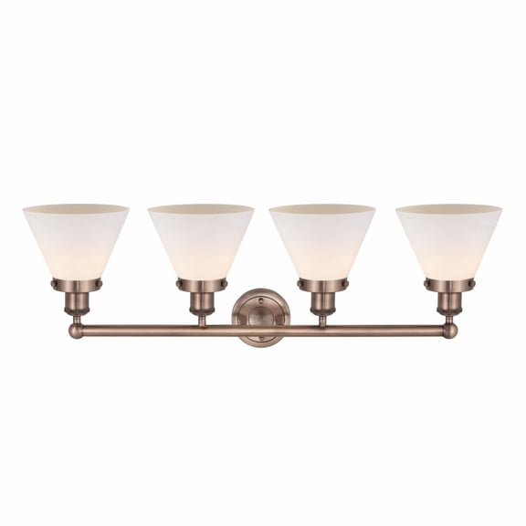 Innovations Lighting - Cone - 4 Light Bath Vanity In Industrial Style-11.5