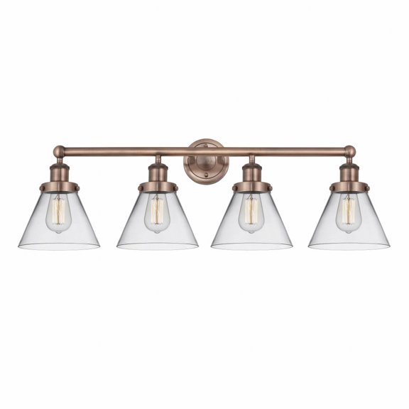 Innovations Lighting - Cone - 4 Light Bath Vanity In Industrial Style-11.5
