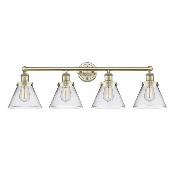 Innovations Lighting - Cone - 4 Light Bath Vanity In Industrial Style-11.5