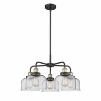 916-5CR-BAB-G74 Innovations Lighting Cone - 5 Light Chandelier In Industrial Style-15 Inches Tall and 26.25 Inches Wide