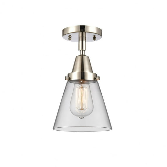Innovations Lighting - Cone - 6.25 Inch 3.5W 1 LED Flush Mount Polished Nickel