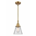 thumbnail image 1 of Innovations Lighting - Cone - 6 Inch 3.5W 1 LED Mini Pendant  Brushed Brass, 1 of 1