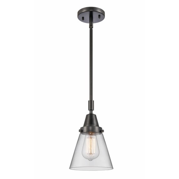 Innovations Lighting - Cone - 6 Inch 3.5W 1 LED Mini Pendant Matte Black Finish
